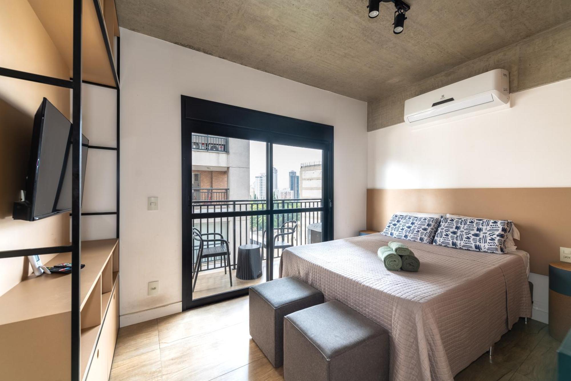 83 New Studio Next Paulista Av, Fast Wifi And Balcony Сан-Пауло Экстерьер фото